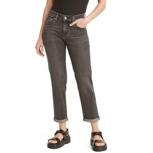 AG‎ Adriano Goldschmied The Isabelle High Rise Straight Crop Jeans Grey 28R